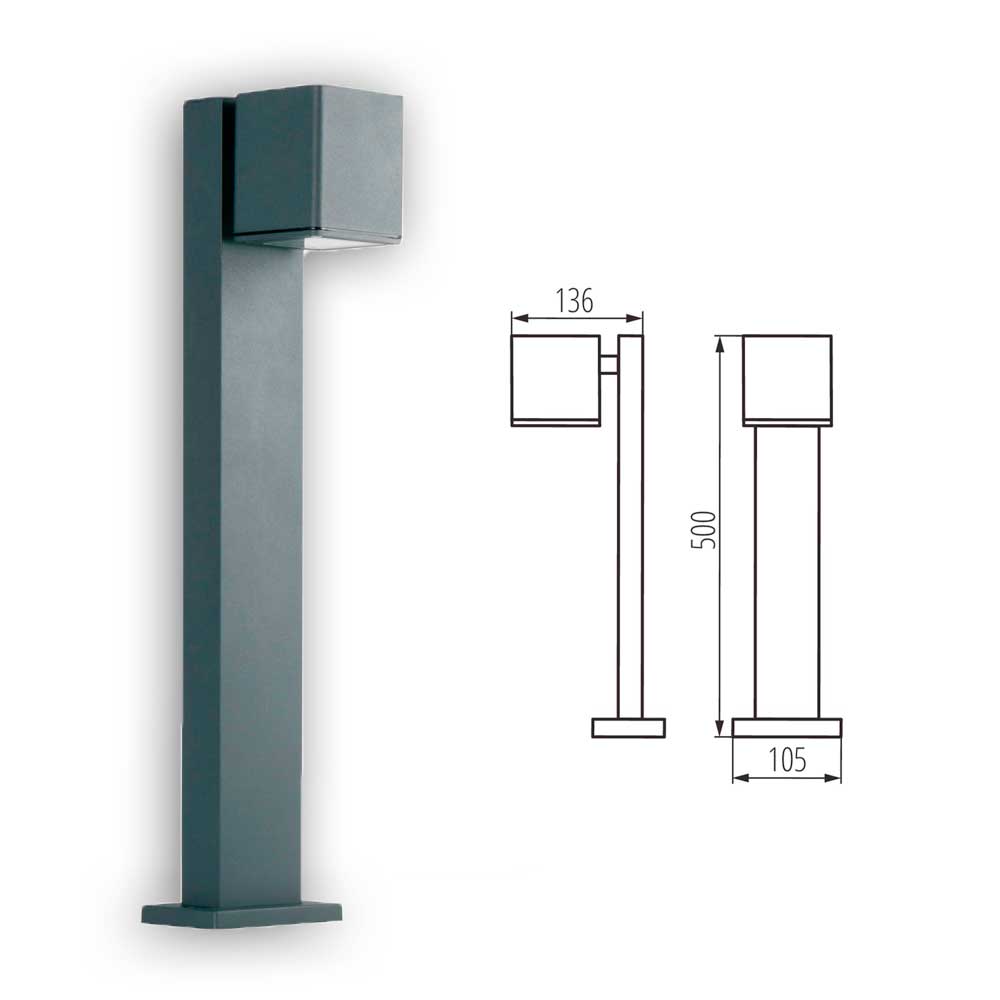 Gori Pollerleuchte 50cm