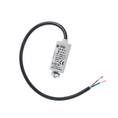 2 uF Motorkondensator Betriebskondensator 2 mF mit Kabel Kondensator - 1