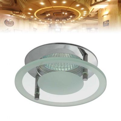 runder Deckeneinbaustrahler für LED / Halogenlampen Sockel GX5.3 - 1