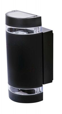 runde innen aussen Fassadenleuchte, Wandleuchte, Leuchte IP44, up/down, schwarz - 0