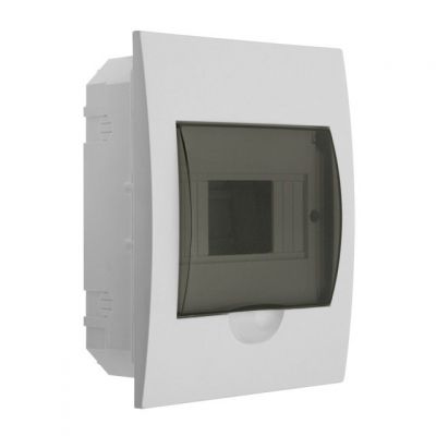 Verteiler mit DIN-Schiene Schaltschrank Verteilerschrank 6 Module 150x200x57 mm - 0