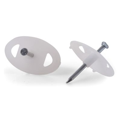 100x Nagelscheiben Nagelscheibe Nagelfix oval 3x30 mm - 0