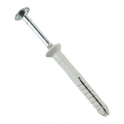 100x Nageldübel mit Zylinderkopf 6x40, Schlagdübel, Nagelanker - 0