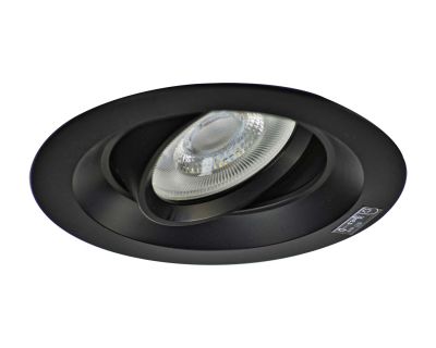 Halogen/LED Einbaurahmen MR-16, GU10 Gx5,3 - schwarz Einbauspot, Einbaustrahler - 0