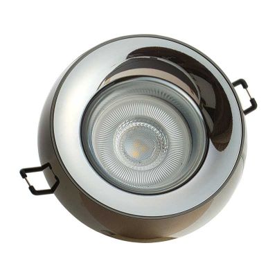 Einbaustrahler Elnis Deckeneinbau Leuchte Lampe Einbau-Downlight anthrazit chrome - 1