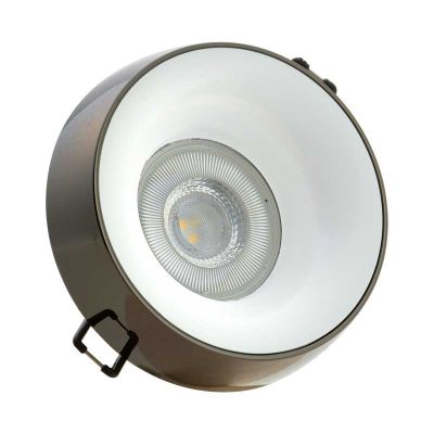 Einbaustrahler Elnis Deckeneinbau Leuchte Lampe Einbau-Downlight anthrazit weiss - 0