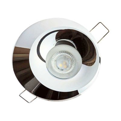 Einbaustrahler Bonis Deckeneinbau Leuchte Lampe Einbau-Downlight chrom, glänzend, rund - 0