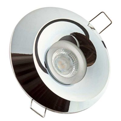 Einbaustrahler Bonis Deckeneinbau Leuchte Lampe Einbau-Downlight chrom, glänzend, rund - 1