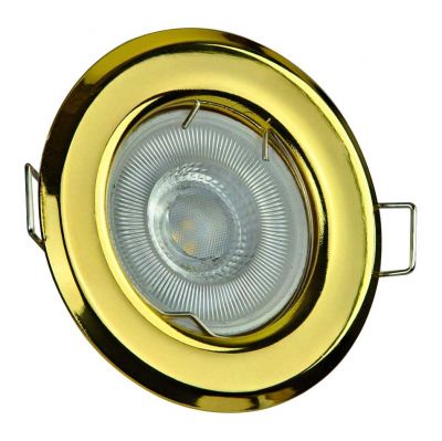 LED Halogen Einbaurahmen MR16, GU10 Gx5,3 gold Einbauspot, Einbaustrahler - 0