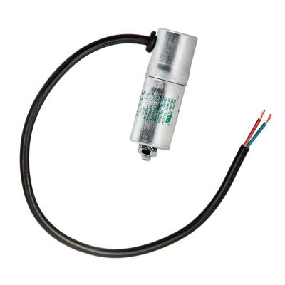 5 uF Motorkondensator Betriebskondensator 5 mF Kondensator Kabelanschluss Alubecher - 0