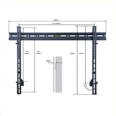 Univ. Wandhalter in solider Ausführung f. LCD/Plasma TV - 1